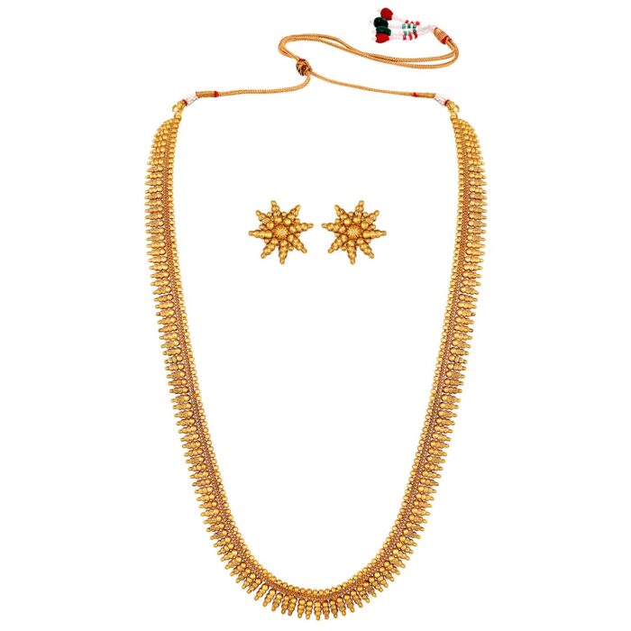 Peora Traditional Gold Plated Indian Bridal Jewelry Set Gift for Women - Image 7
