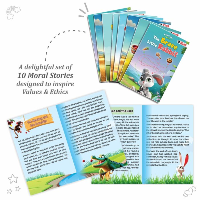 PW 10 Moral Story Books For Kids With Activities | Bedtime - Image 3