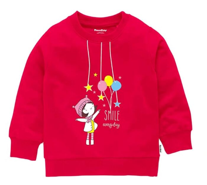 NammaBaby Girls Cotton Round Neck Sweatshirt - Image 4