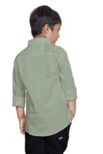 Cotton Shirt for Kids Spread Collor Regular FIT Shirt || Casual Cotton Plain Shirt - Image 3