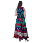 Shrisay Fashion Women's A-Line Cotton Rajasthani Paisley Print Long Max - Image 3