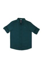 Allen Solly Boys Cotton Solid Regular Fit Shirt - Image 2