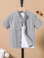 TAGAS Boy's Striped Regular Fit Shirt - Image 3