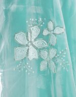SIRIL Women's Shimmer Chiffon Sequence Embroidery Saree - Image 8