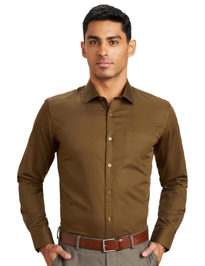 Amazon Brand - Symbol Men's Solid Cotton Formal Shirt - Image 2