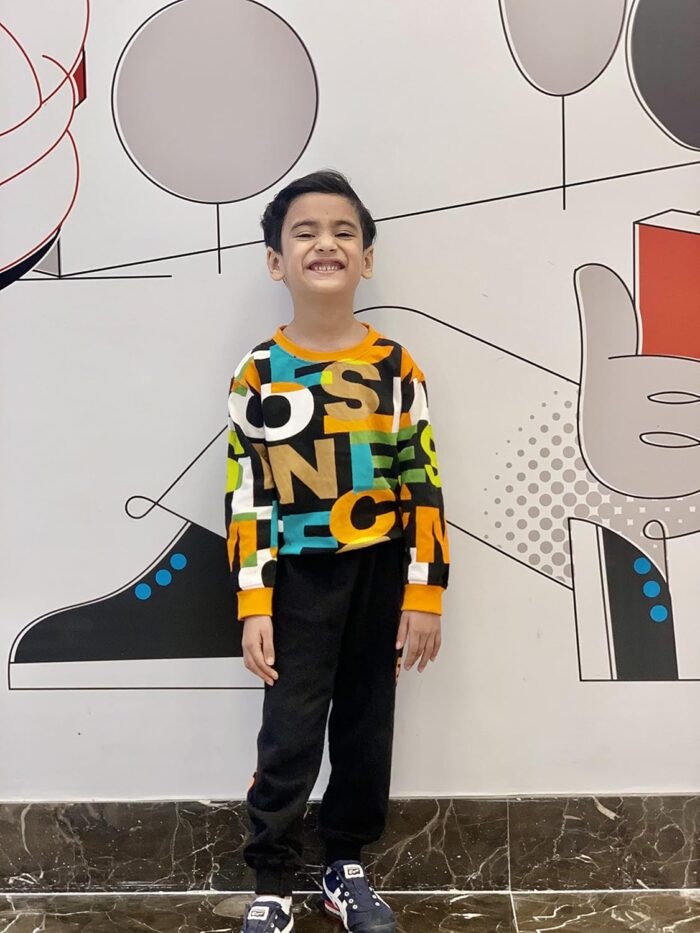 Googo Gaaga Boy's Cotton full Sleeves Printed Sweatshirt and Pant Set - Image 3