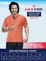 Lux Cozi Men's Half Sleeve Soild Casual Regular Fit - Image 3