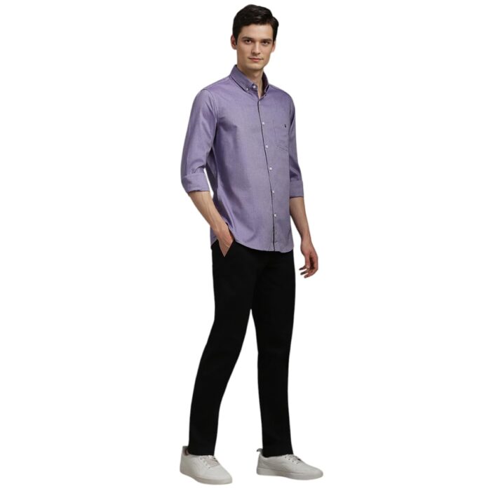 Louis Philippe Men's Easy to Care Cotton Slim fit - Image 5
