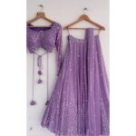 SHAFNUFAB Womens Net Semi Stitched LEHENGA CHOLI for women - Image 3