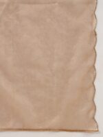 FIORRA Women's Brown Viscose Chanderi Straight Kurta with Palazzo - Image 5