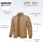 MIA FASHION Men's UPF 50+ Full Sleeves Zipper Function Sun Protection Jacket - Image 4