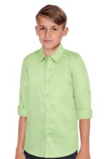 Allen Solly Boys Cotton Solid Regular Fit Shirt - Image 3
