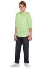 Allen Solly Boys Cotton Solid Regular Fit Shirt - Image 4