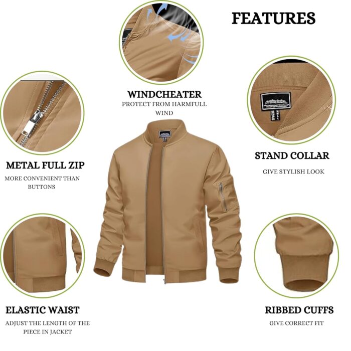 MIA FASHION Men's UPF 50+ Full Sleeves Zipper Function Sun Protection Jacket - Image 7