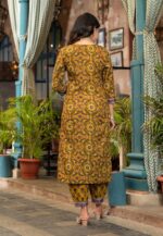 KLOSIA Women's Viscose Printed Kurta Pant With Dupatta Set - Image 5