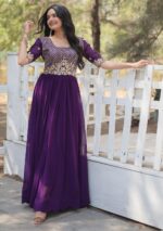 Fashion Basket Women's Georgette Anarkali Gown - Image 7