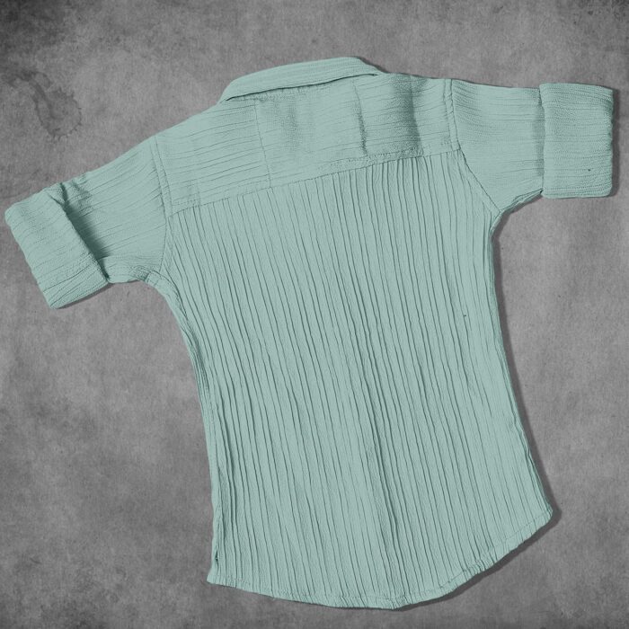 Zilcon Boys Long Sleeve Shirts Classic Collared Button-Down Tshirt Solid Cotton - Image 3