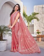 Yashika Women's Elegant Chiffon Saree with Blouse Material - Embrace Trendy Style - Image 5