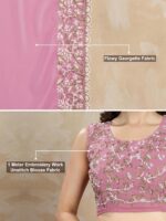 TRENDMALLS Women's Georgette Embroidery Sequin Work Saree - Image 3