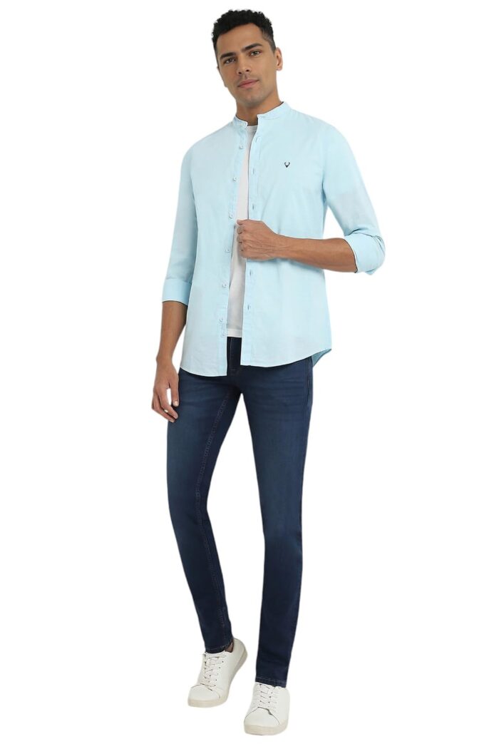 Allen Solly Men's 100% Cotton Slim Fit Shirt - Image 6