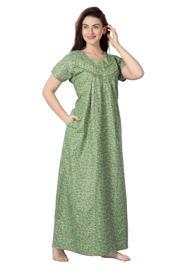 Soulemo Women Cotton Floor Length Nighty 1633 - Image 6
