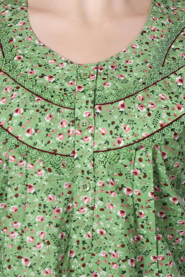 Soulemo Women Cotton Floor Length Nighty 1633 - Image 7