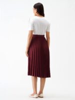 AASK Women Fit& Flare Polyster Solid Dress for Women - Image 5