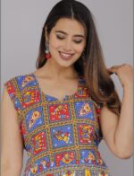 Arihant Collection Women Maxi Dress Jaipuri Printed - Image 5