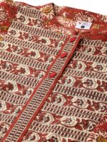 Yash Gallery Women's Cotton Relaxed Fit Anarkali Floral Printed Kurta - Image 6