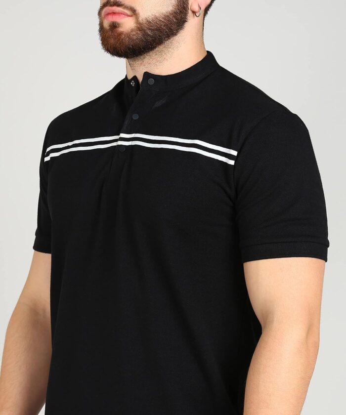 Alan Jones Clothing Men's Cotton Regular Fit Mandarin - Image 6