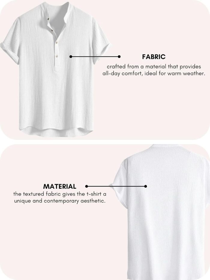 Leriya Fashion Men's Half Sleeve Casual Plain T-Shirt - Image 4