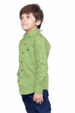 SKY PEARL Cotton Fullsleeve Casual Plain Shirt for Kid's - Image 6