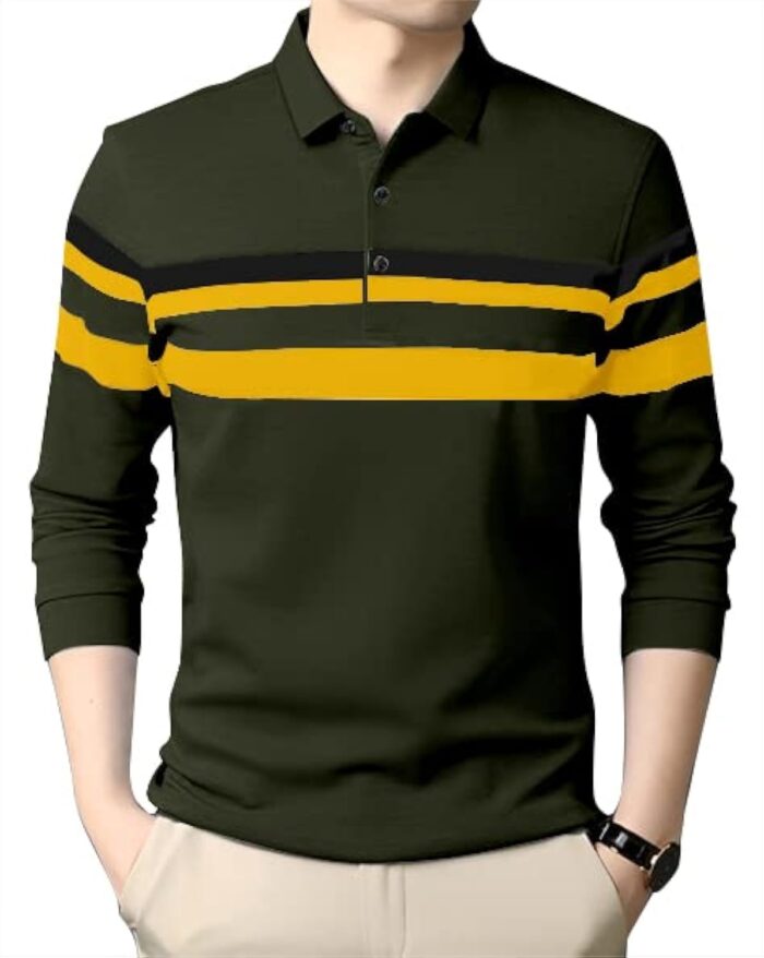 AUSK Men's Polo T-Shirt Full Sleeves Regular Fit - Image 2