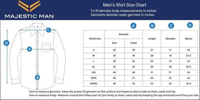 Majestic Man Men Classic Slim Fit Pure Cotton Casual Shirt - Image 7