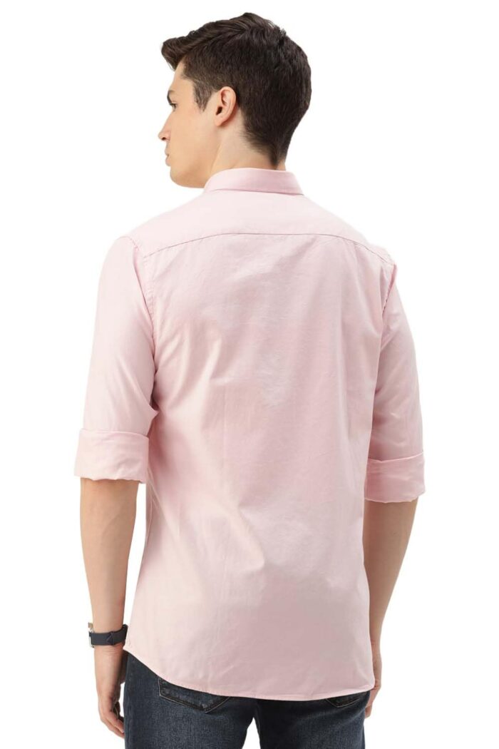 Peter England Men's Classic Slim Fit Full Sleeve Oxford Shirt | 100% Cotton - Image 3