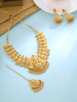 Yellow Chimes Jewellery Set for Women Gold Plated Traditional - Image 3