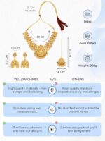 Yellow Chimes Jewellery Set for Women Gold Plated Traditional - Image 5