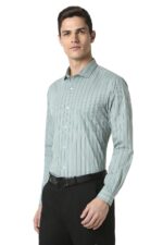 Peter England Men's Striped Slim Fit Shirt - Image 3