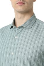 Peter England Men's Striped Slim Fit Shirt - Image 6