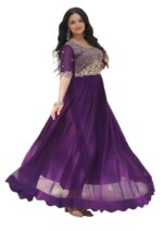 Fashion Basket Women's Georgette Anarkali Gown - Image 2