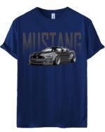 Khakey Tshirt for Boy Mustang Car Printed Trendy Cotton Tshirts - Image 2