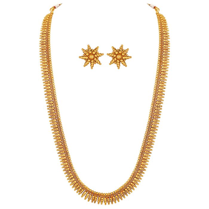 Peora Traditional Gold Plated Indian Bridal Jewelry Set Gift for Women - Image 2
