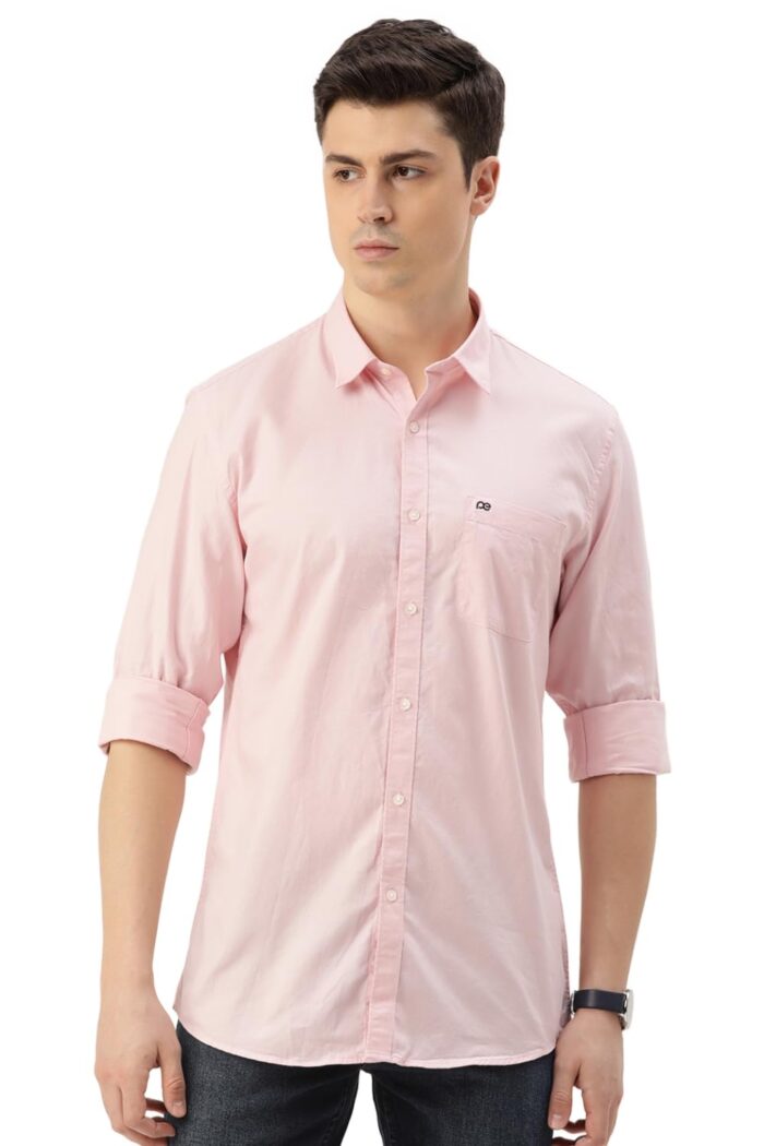 Peter England Men's Classic Slim Fit Full Sleeve Oxford Shirt | 100% Cotton - Image 2