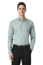 Peter England Men's Striped Slim Fit Shirt - Image 2