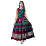 Shrisay Fashion Women's A-Line Cotton Rajasthani Paisley Print Long Max - Image 2
