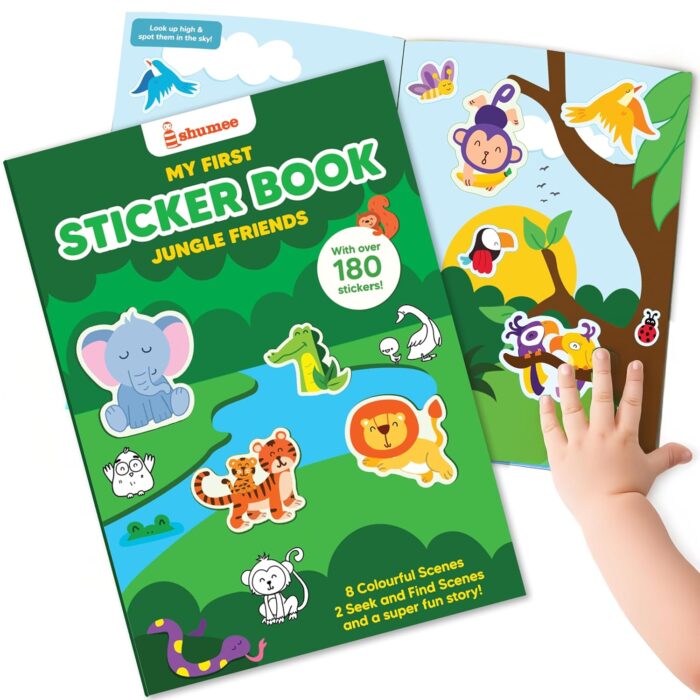 Shumee Jungle Adventure Sticker Book | 180+ Reusable Stickers - Image 2