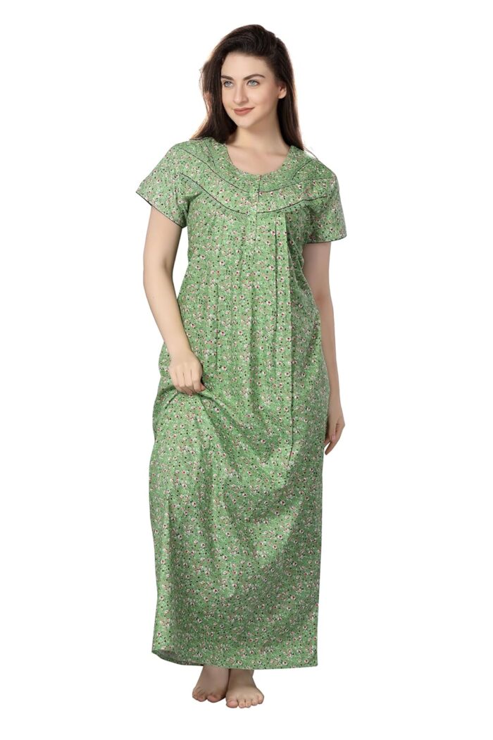 Soulemo Women Cotton Floor Length Nighty 1633 - Image 2