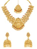 Yellow Chimes Jewellery Set for Women Gold Plated Traditional - Image 2