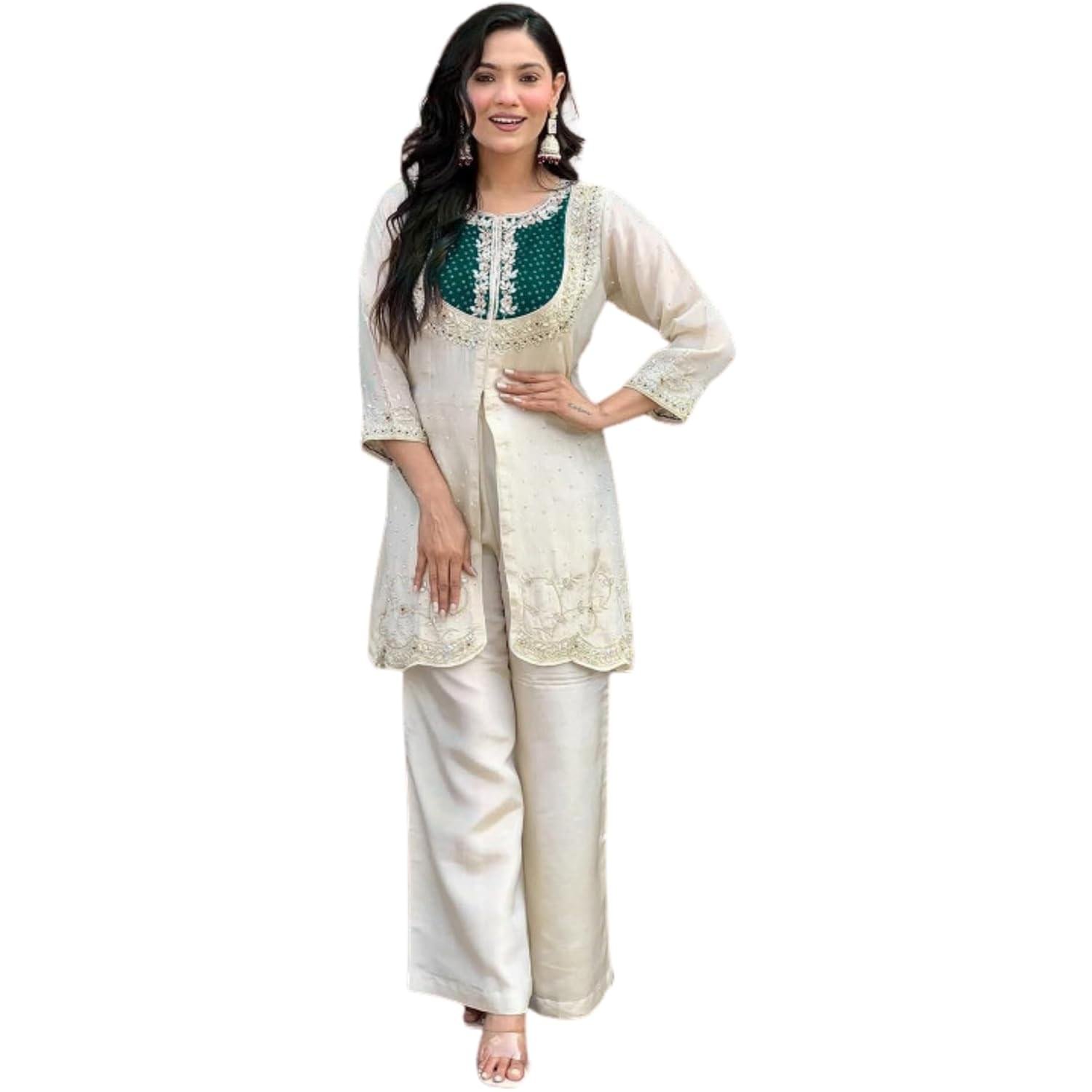 Wedding Outfit For Women Embroidered Shrara Set For Women De…