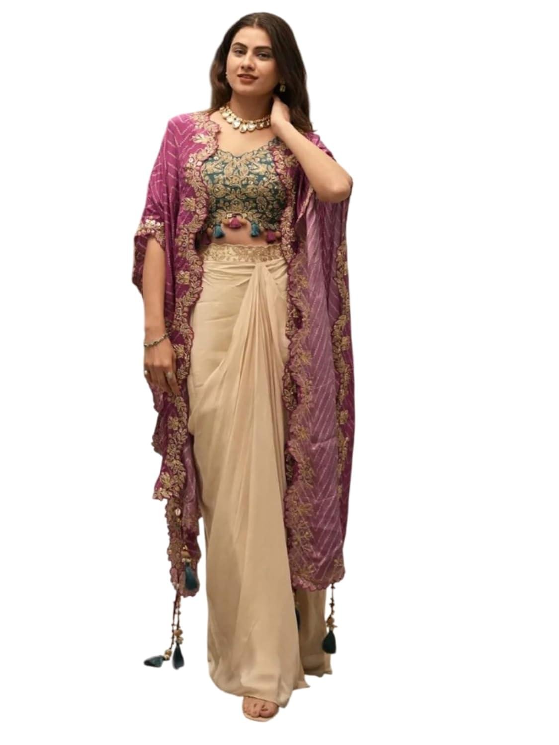 Lehenga Choli For Women’s And Girls For Style Premium Crep S… Lehenga Choli For Women’s And Girls For Style Premium Crep S…